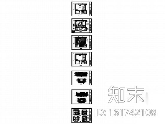 小型套房多功能厅装修图cad施工图下载【ID:161742108】