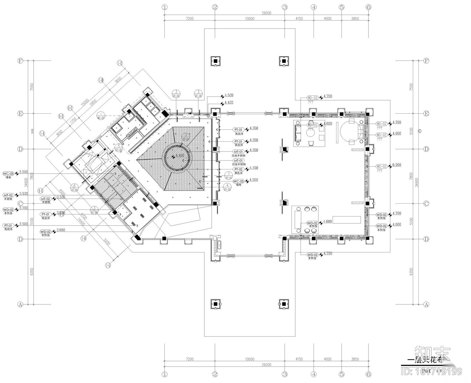 [四川]成都中州锦城湖岸售楼处全套施工图及效果图cad施工图下载【ID:161719199】