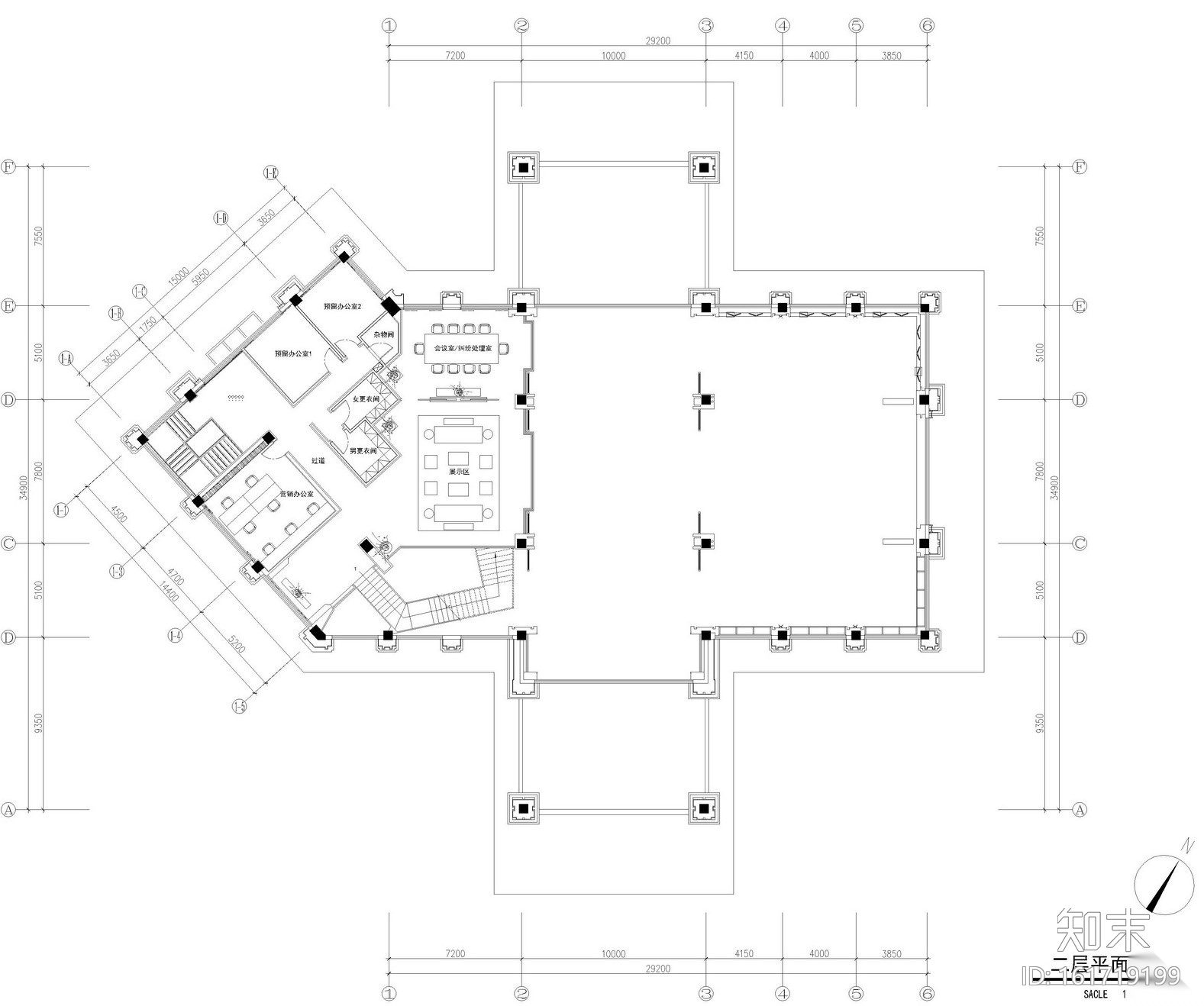 [四川]成都中州锦城湖岸售楼处全套施工图及效果图cad施工图下载【ID:161719199】