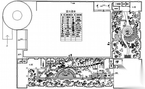 某娱乐城屋顶绿化设计平面图cad施工图下载【ID:161015141】