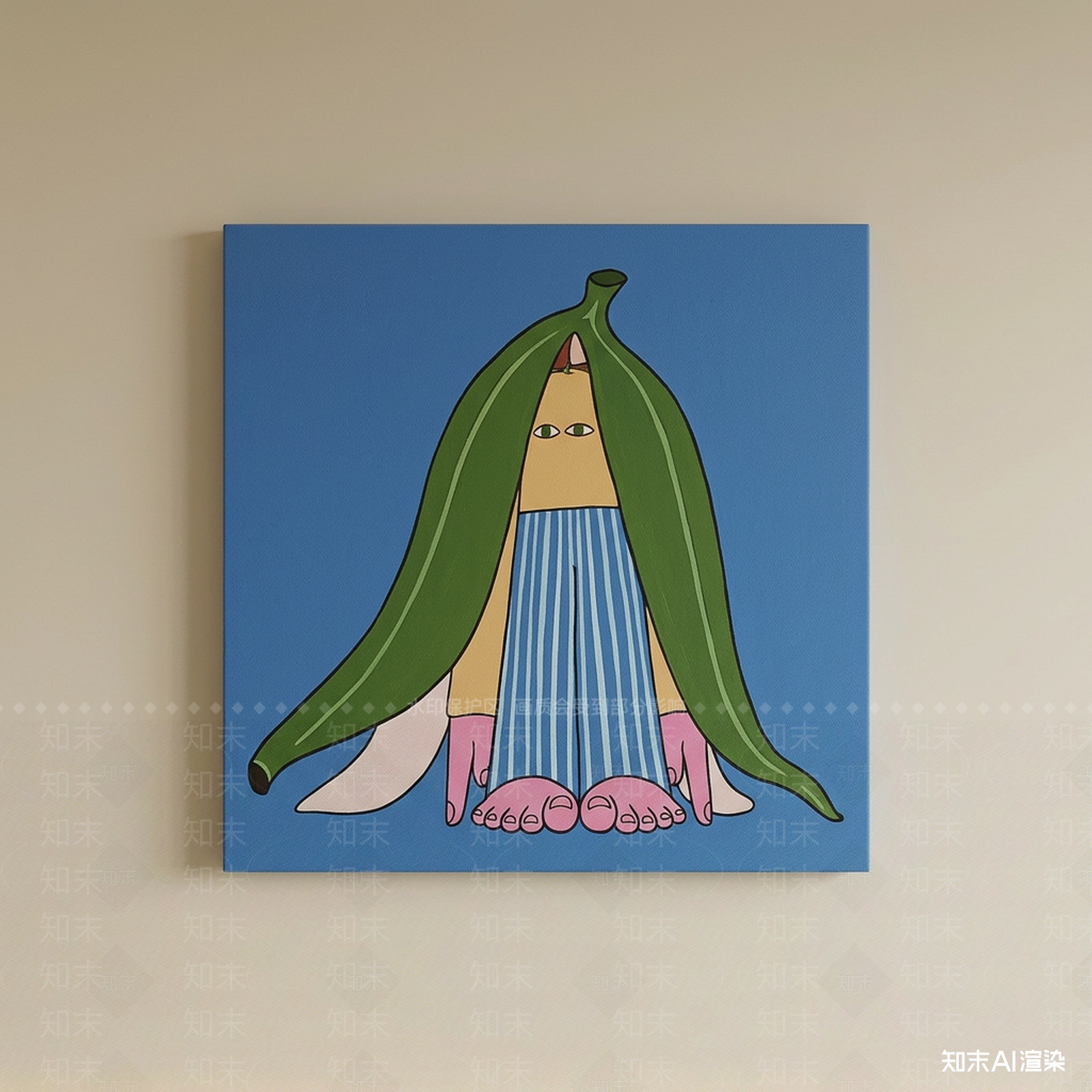 设计感挂画挂画SU模型下载【ID:1227308234】