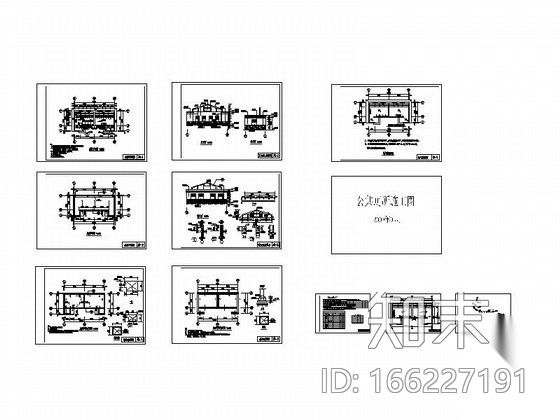 某单层厕所建筑施工套图施工图下载【ID:166227191】
