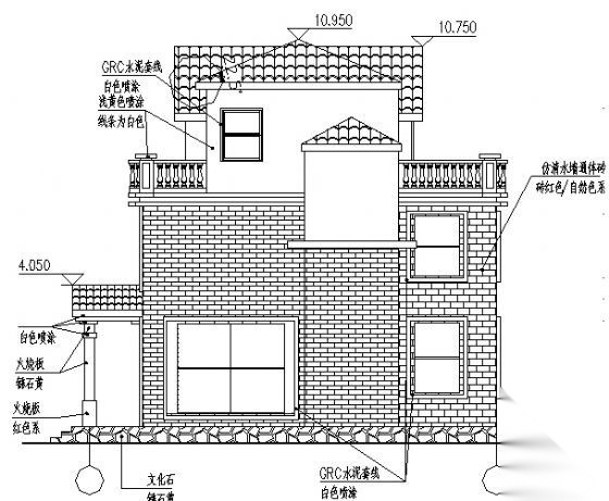 某三层小户型联体别墅建筑施工图施工图下载【ID:149904163】