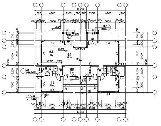 某三层小户型联体别墅建筑施工图施工图下载【ID:149904163】