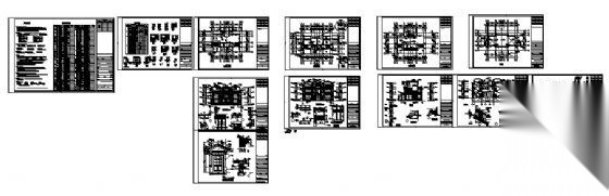 某三层小户型联体别墅建筑施工图施工图下载【ID:149904163】