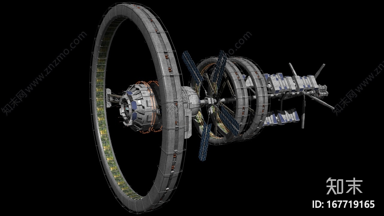 巴比奇站空间站宇宙空间站国际空间站CG模型下载【ID:167719165】