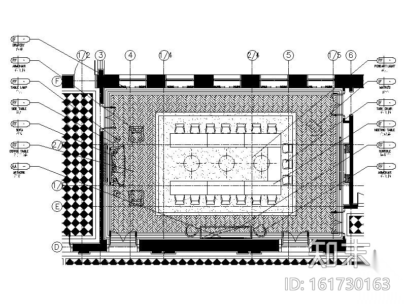 某酒店老楼会议室改造装修图施工图下载【ID:161730163】