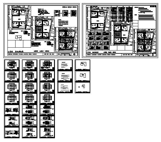 某三层小康农居住宅区近远期规划设计方案图（获奖作品）施工图下载【ID:164870195】