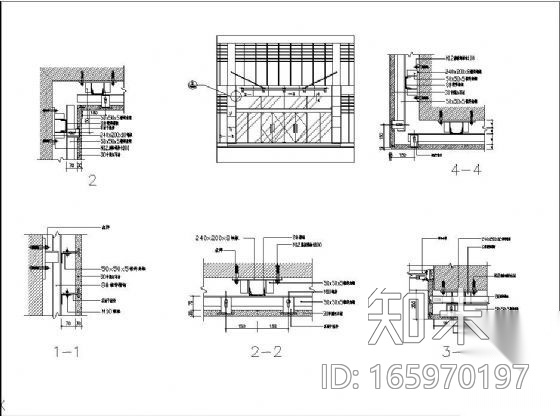 某办公楼门头石材干挂详图施工图下载【ID:165970197】