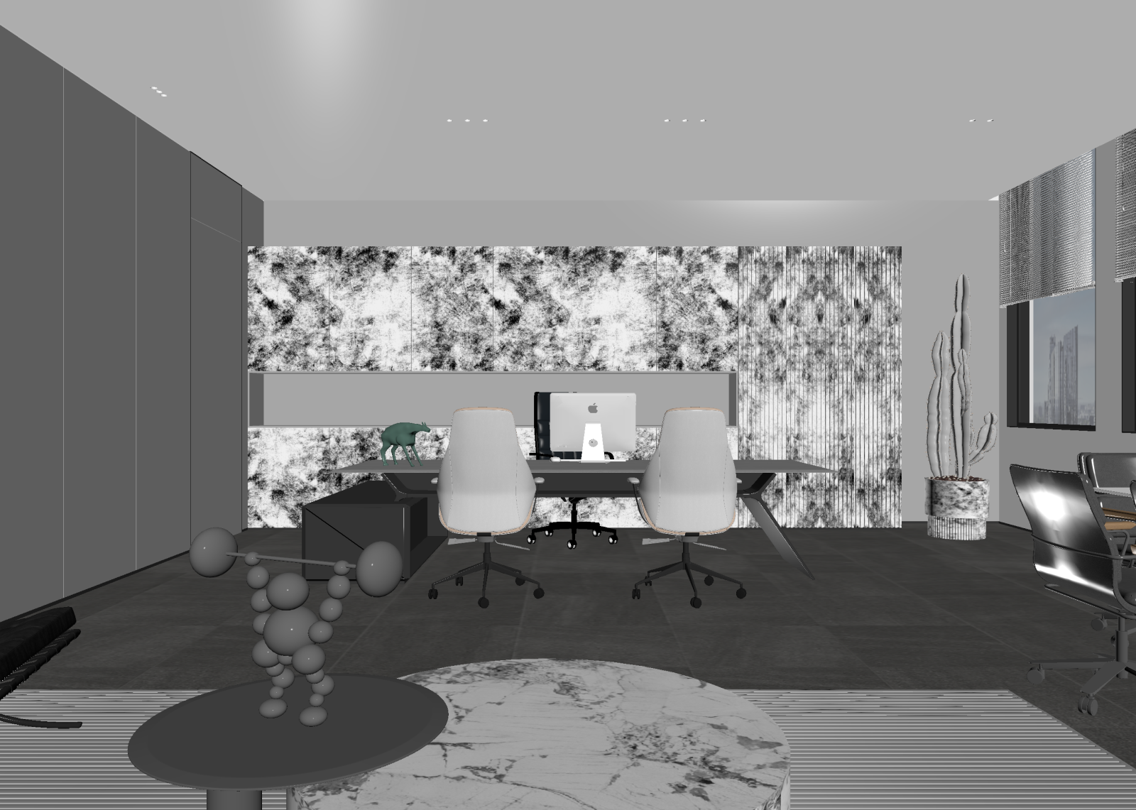 现代办公室3D模型下载【ID:1214562807】