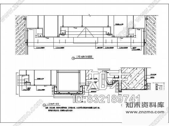 图块/节点电梯间剖面图施工图下载【ID:832189741】