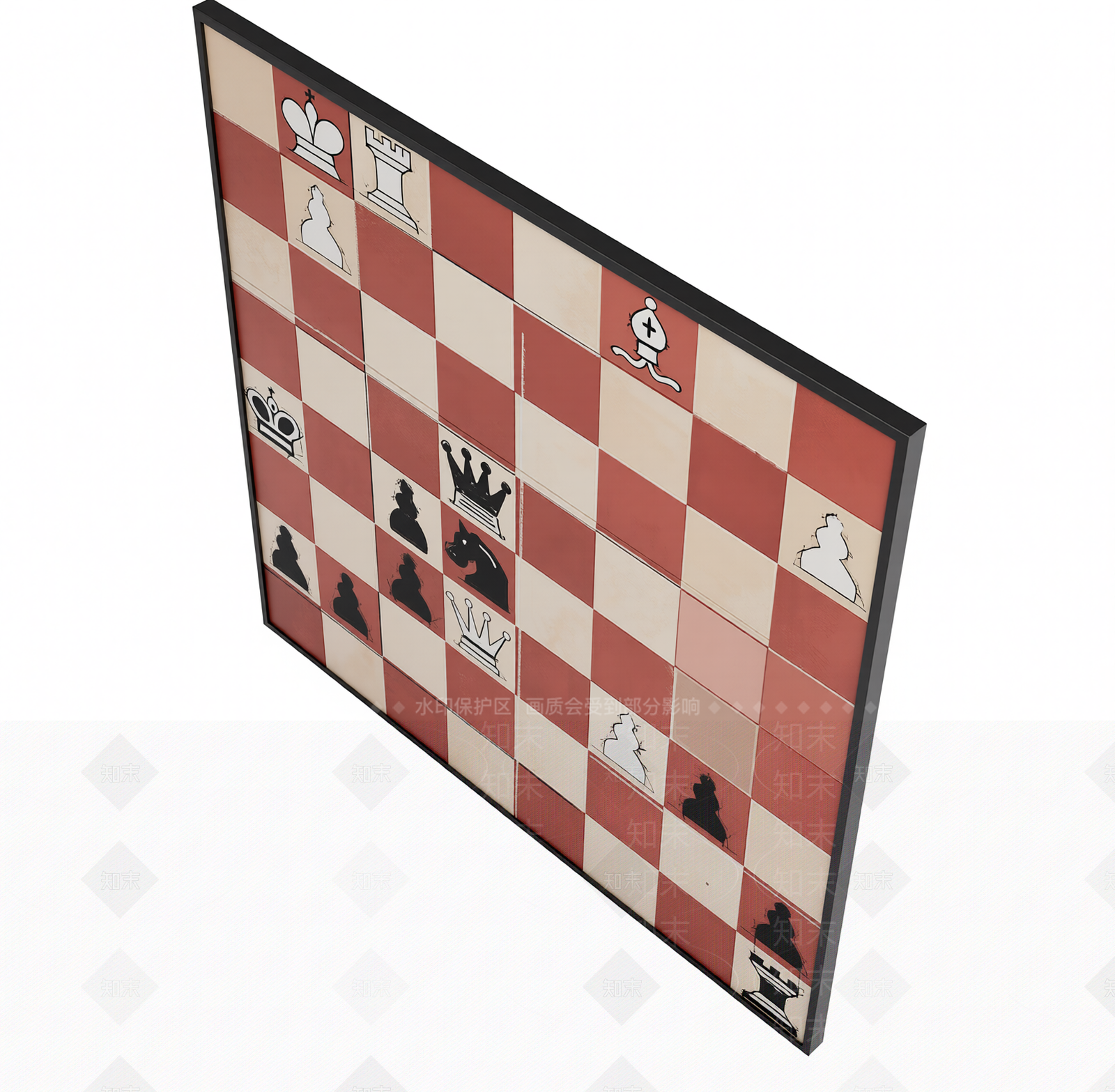 棋盘模型3D模型下载【ID:1205543833】