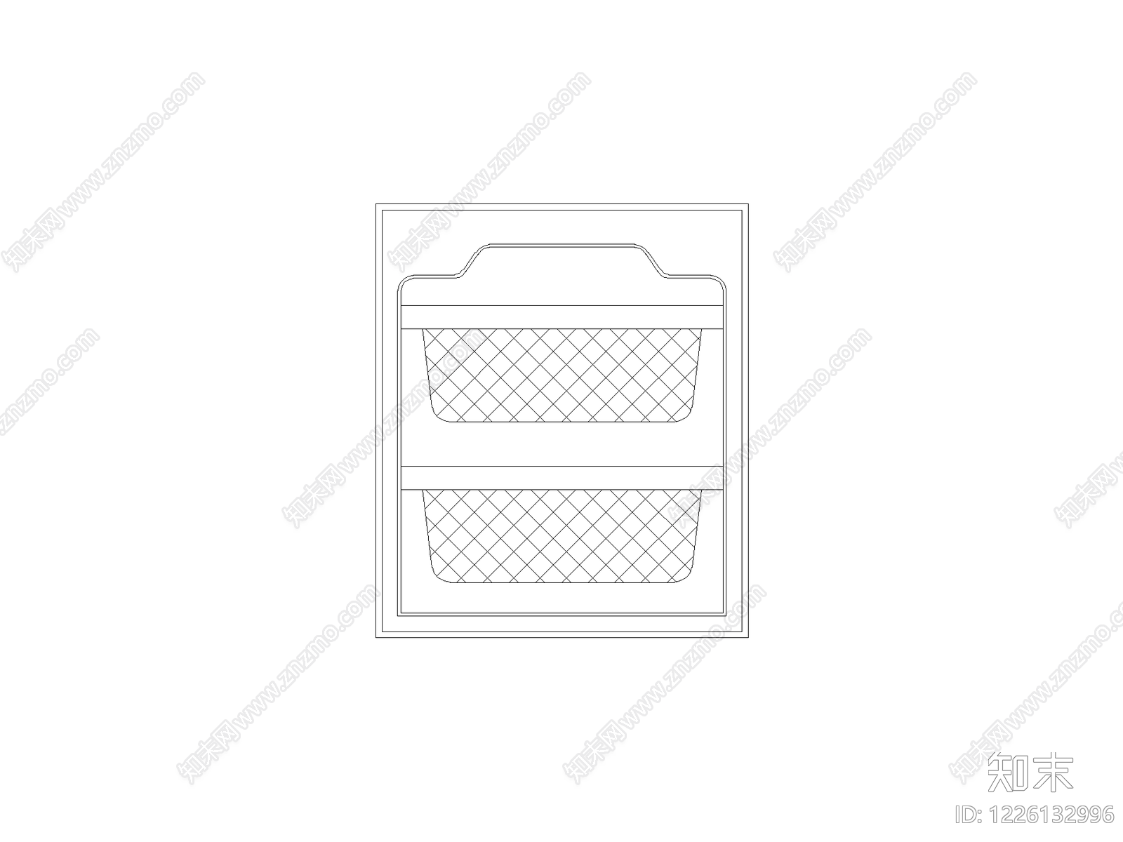 柜子cad施工图下载【ID:1226132996】