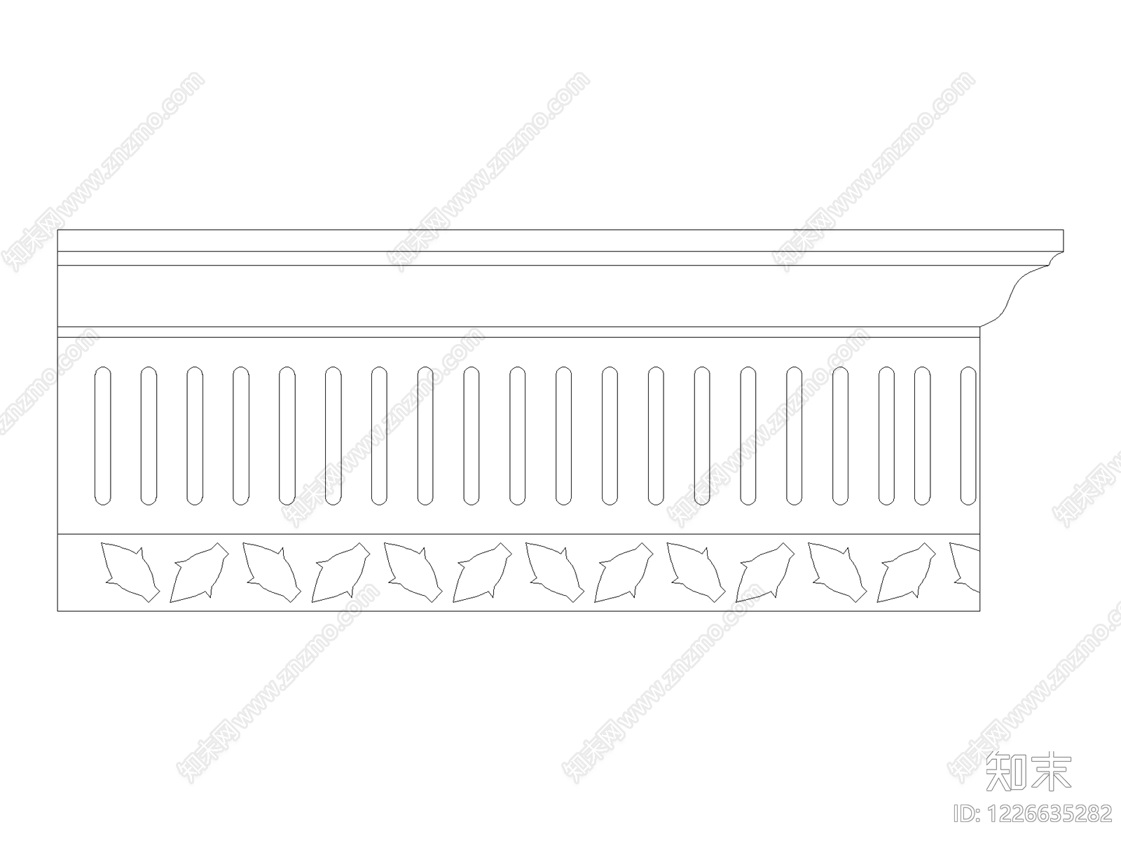 欧式装饰线条CAD图纸