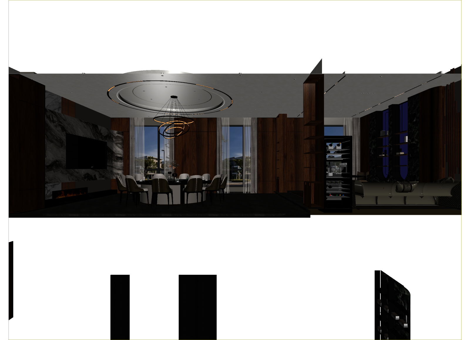意式客餐厅3D模型下载【ID:1214683418】