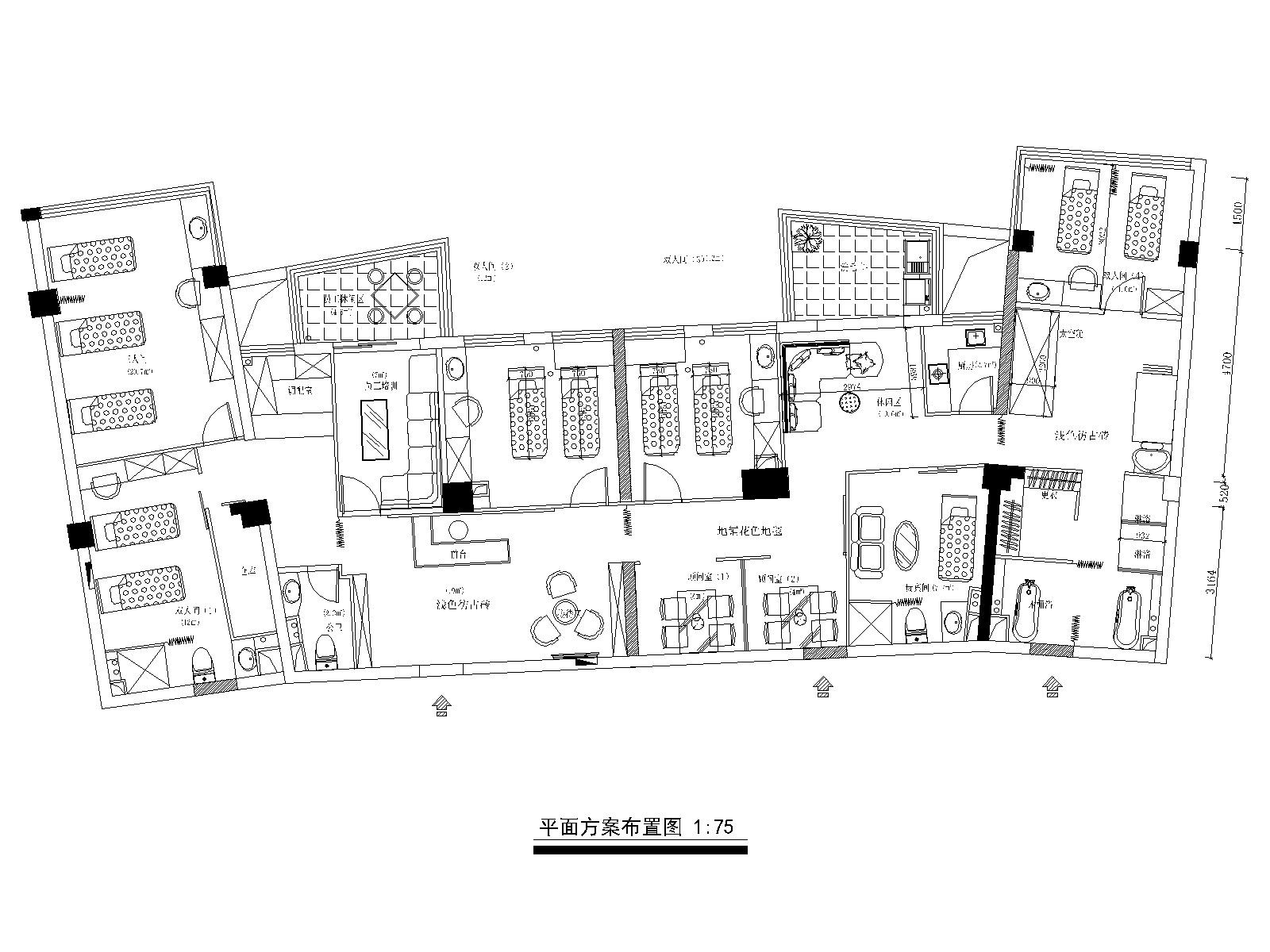 福州某欧式风格美容院施工图_实景图cad施工图下载【ID:160712198】