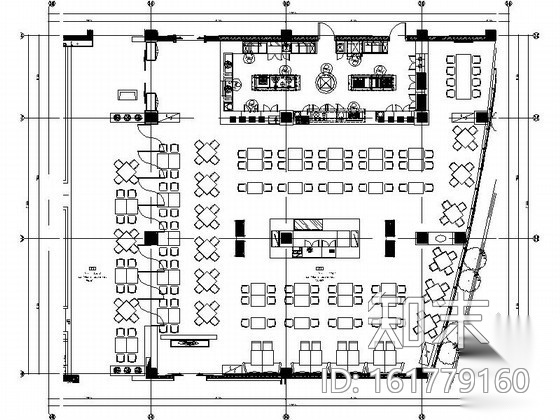 [安徽]五星级酒店全日制餐厅装修图cad施工图下载【ID:161779160】