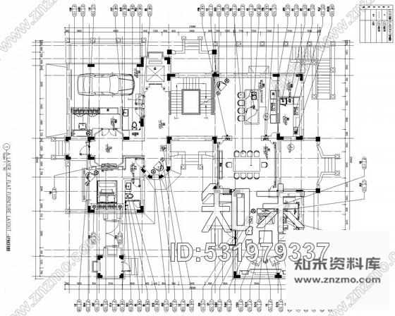 施工图北京东方小夏威夷简约现代别墅装修CAD施工图含效果图cad施工图下载【ID:531979337】