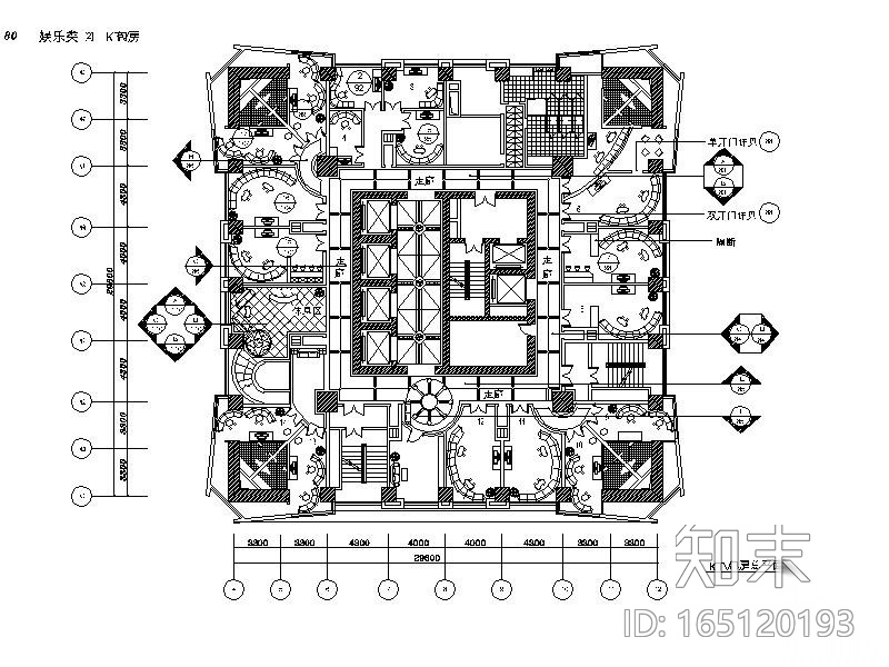 某KTV包房设计施工图cad施工图下载【ID:165120193】