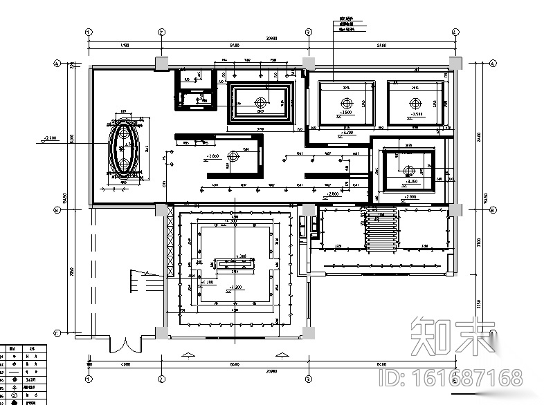 家具家私装饰品展厅设计施工图（附效果图）施工图下载【ID:161687168】