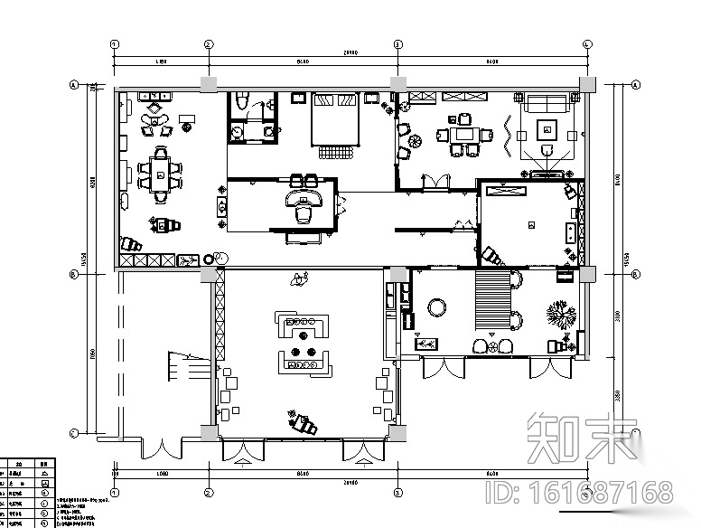 家具家私装饰品展厅设计施工图（附效果图）施工图下载【ID:161687168】