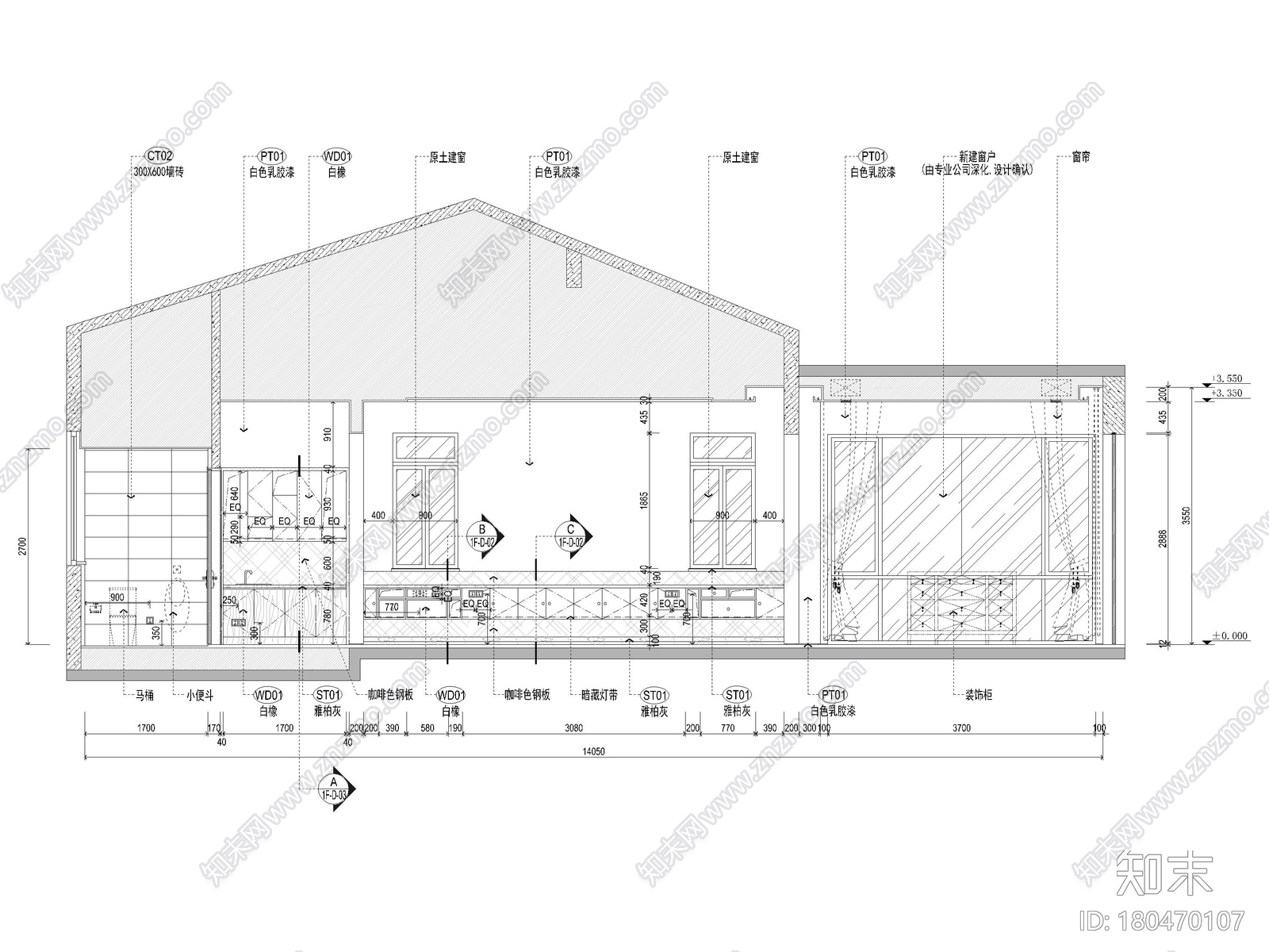 [海南]珊瑚宫殿900m²六居别墅施工图+3D模型施工图下载【ID:180470107】