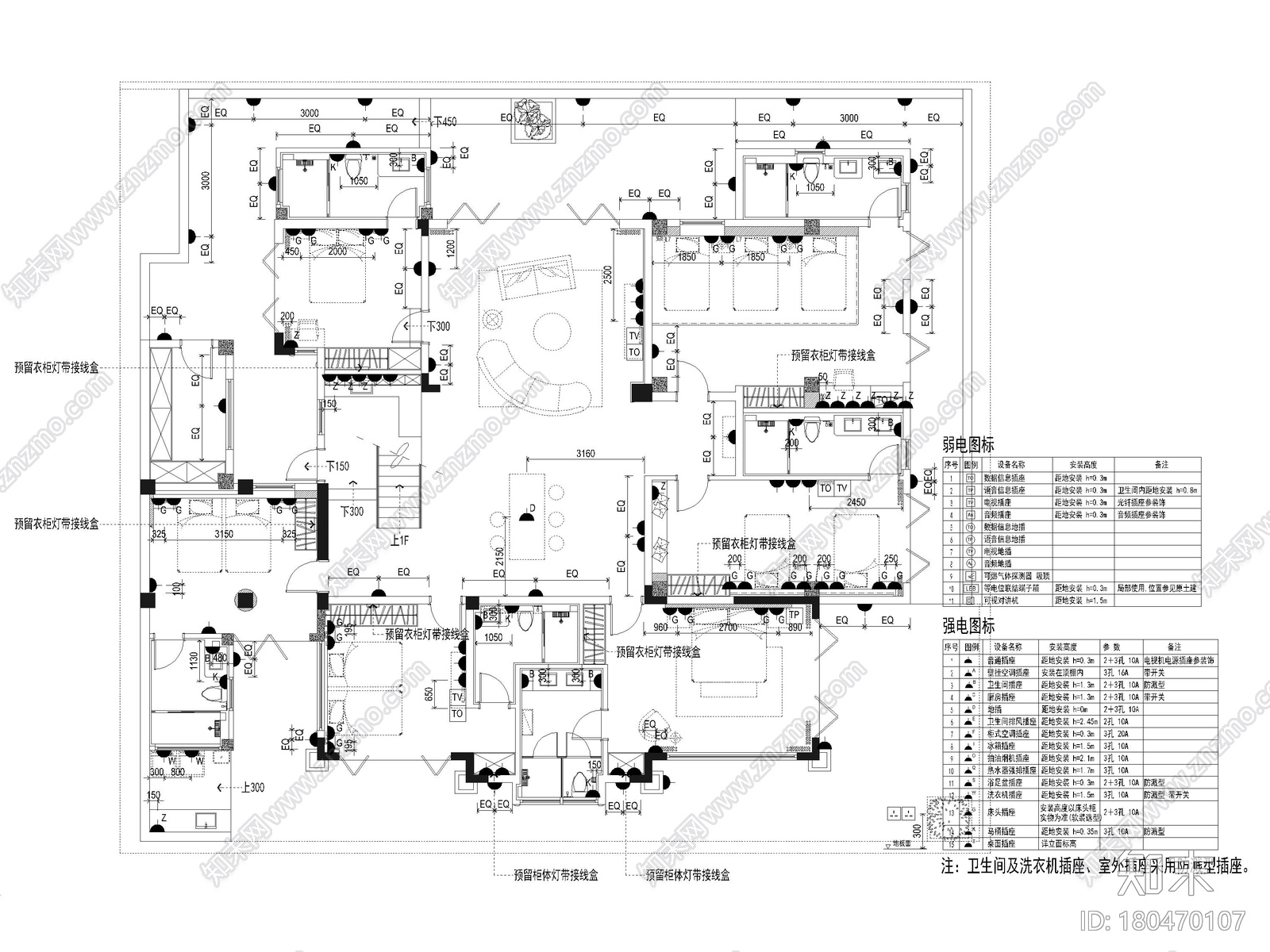 [海南]珊瑚宫殿900m²六居别墅施工图+3D模型施工图下载【ID:180470107】