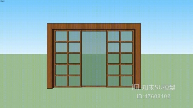 双开门SU模型下载【ID:119317928】