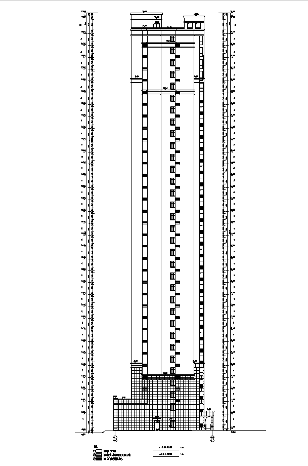 [安徽]高层框架结构多栋全专业住宅建筑施工图cad施工图下载【ID:167524172】