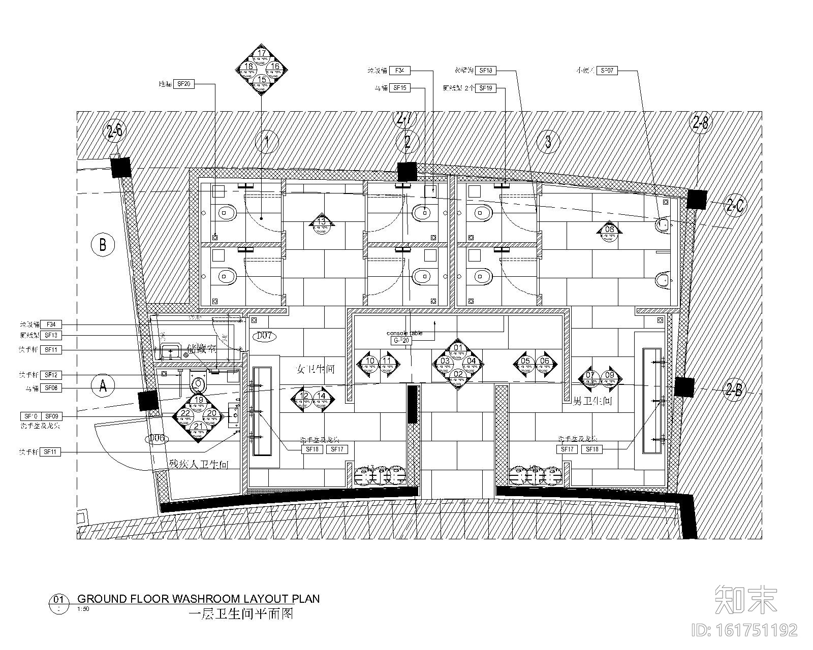 [AFSO]傅厚民-海南三亚海棠湾君悦酒店餐饮空间cad施工图下载【ID:161751192】