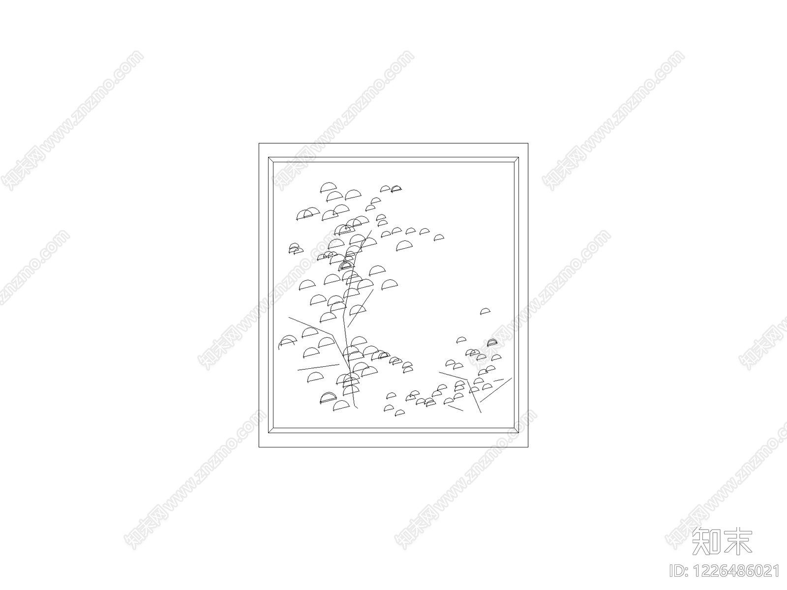 乔木种植CAD图纸