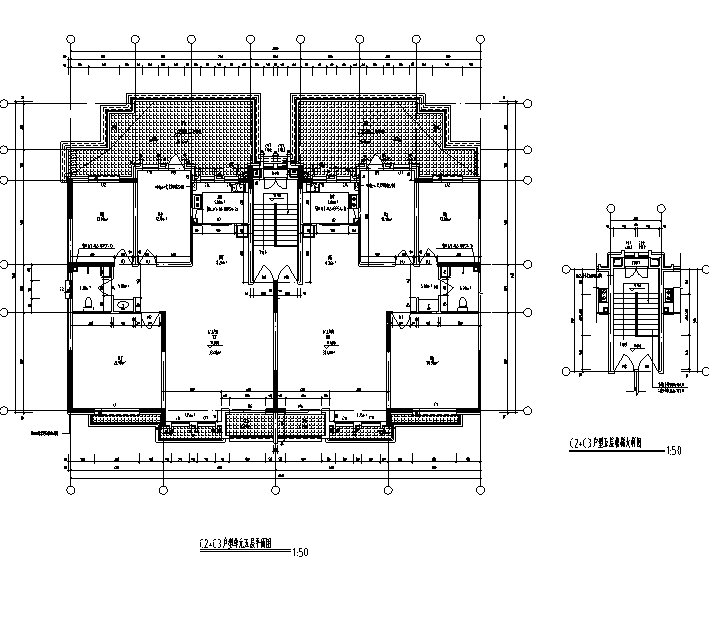 [宁夏]多层剪力墙结构联排式住宅建筑施工图（含全专业图...施工图下载【ID:149777152】