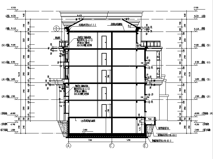 [宁夏]多层剪力墙结构联排式住宅建筑施工图（含全专业图...施工图下载【ID:149777152】