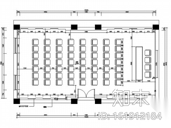 [成都]高档四星级花园酒店会议室施工图（含效果）cad施工图下载【ID:161912184】