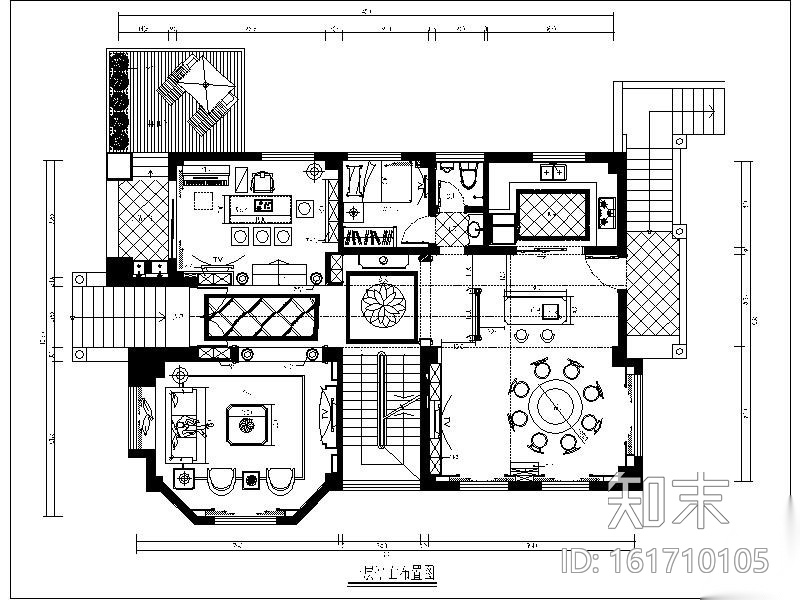 [泉州]全套欧式别墅设计施工图（含效果图）cad施工图下载【ID:161710105】