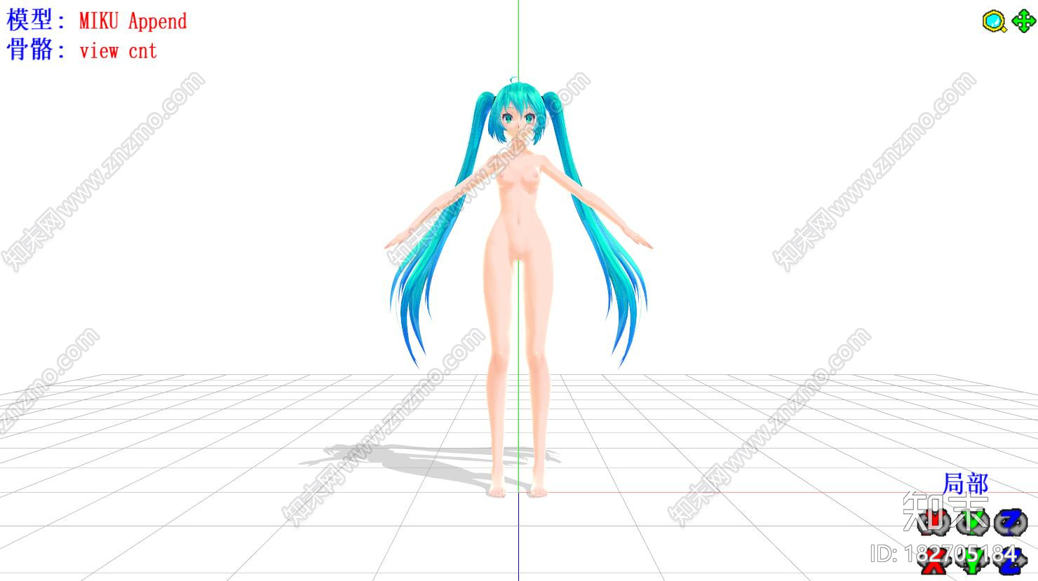 初音未来Miku基础mmd模型下载【ID:182705184】