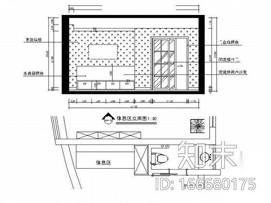 [江西]国际现代金融中心办公室施工图（含效果）cad施工图下载【ID:166680175】