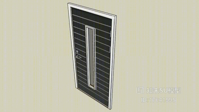 单开门SU模型下载【ID:17641995】