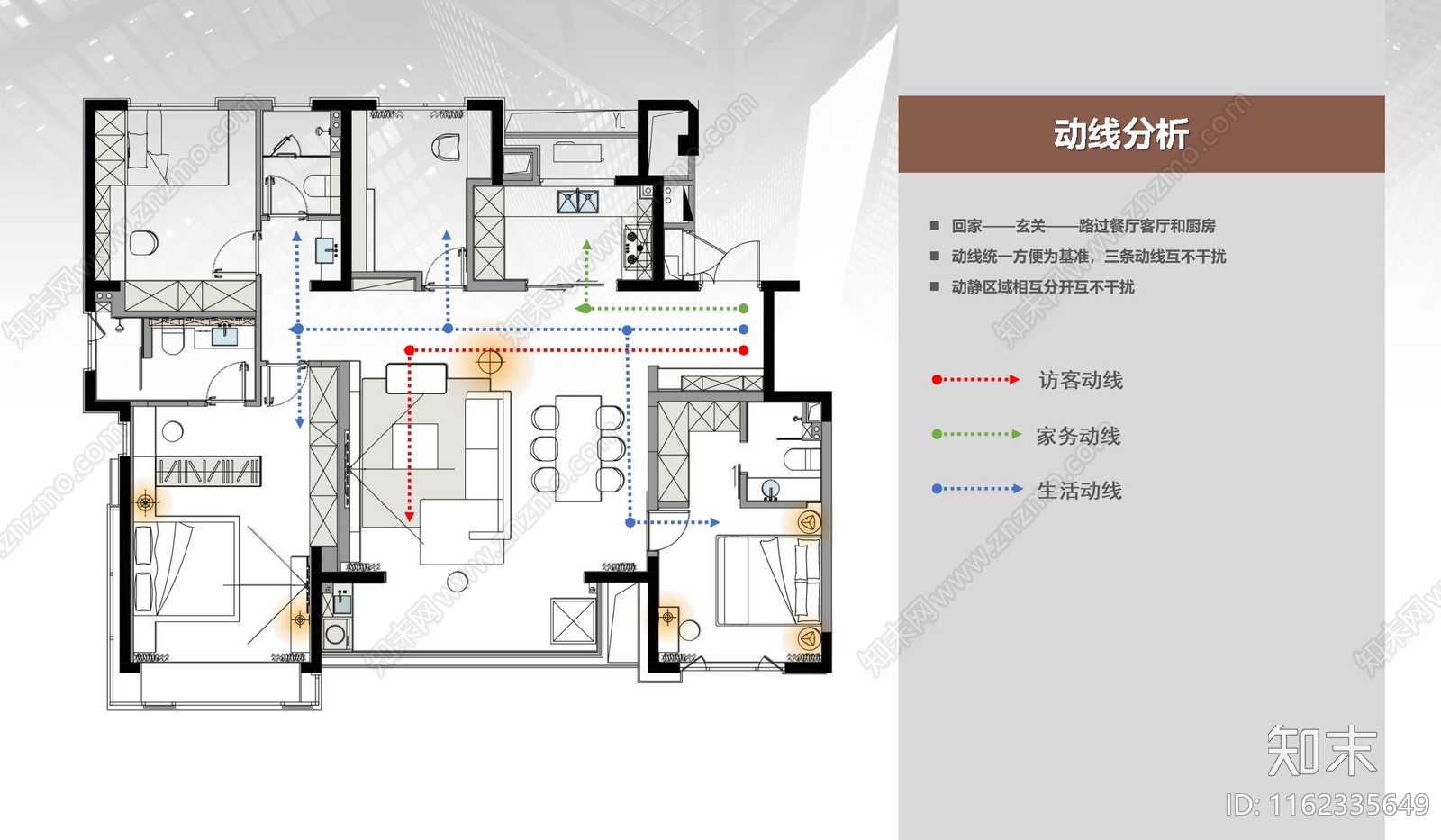 动线分析-家装下载【ID:1162335649】_【知末方案文本库】