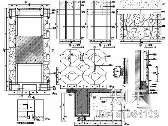 五星酒店首层宴会厅前厅施工图cad施工图下载【ID:161984198】