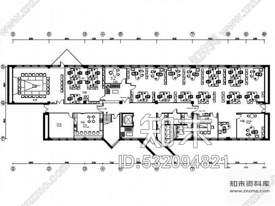 施工图北京某四层小办公楼装修图cad施工图下载【ID:532094821】