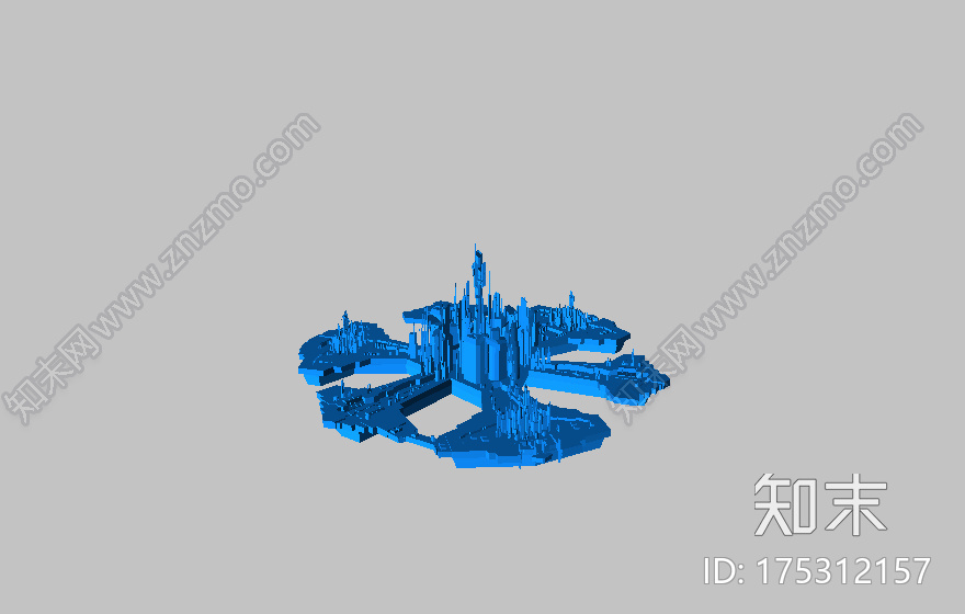 亚特兰提斯之城模型3d打印模型下载【ID:175312157】