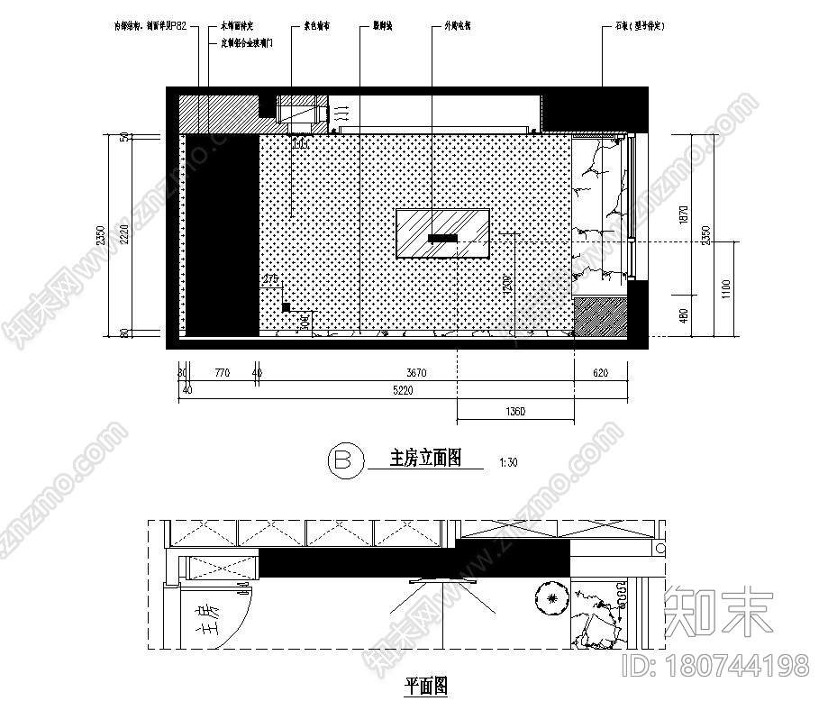 [广东]汕头御海天宸11栋住宅装修施工图施工图下载【ID:180744198】