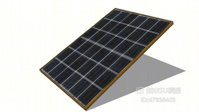太阳能SU模型下载【ID:47638403】