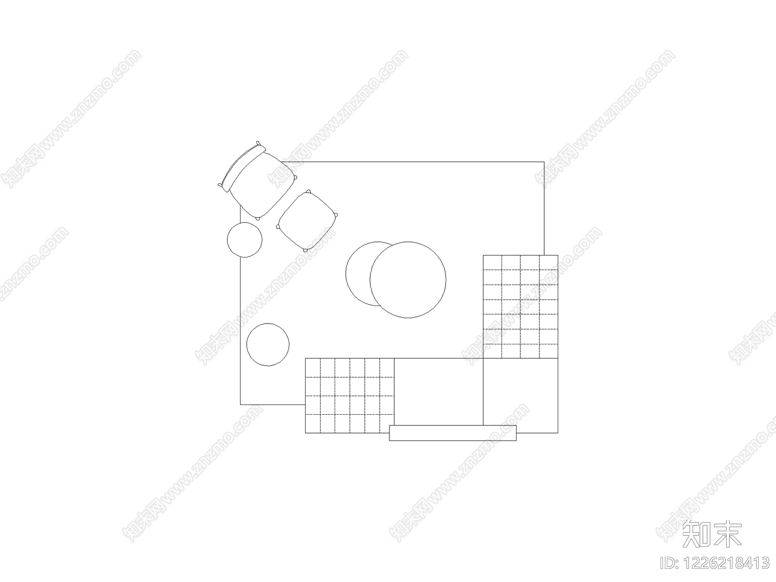 现代,极简家装图库CAD图纸