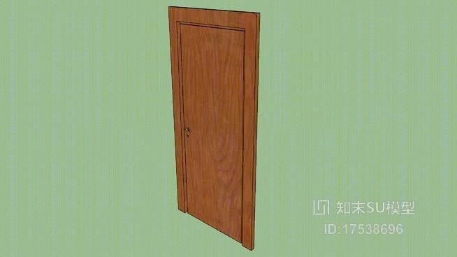 单开门SU模型下载【ID:219225354】