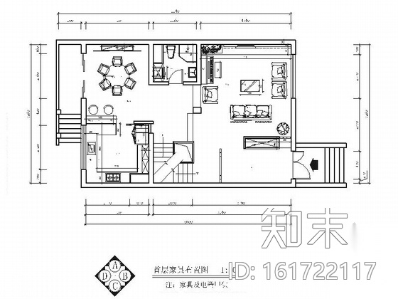 [北京]纯欧式半山建筑群高端三层别墅室内装修施工图cad施工图下载【ID:161722117】