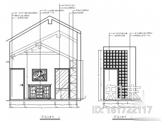 [北京]纯欧式半山建筑群高端三层别墅室内装修施工图cad施工图下载【ID:161722117】