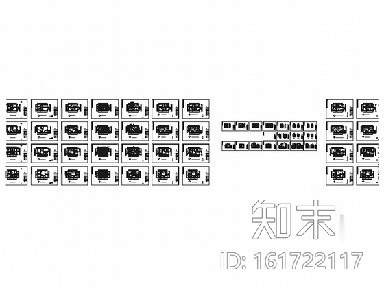 [北京]纯欧式半山建筑群高端三层别墅室内装修施工图cad施工图下载【ID:161722117】