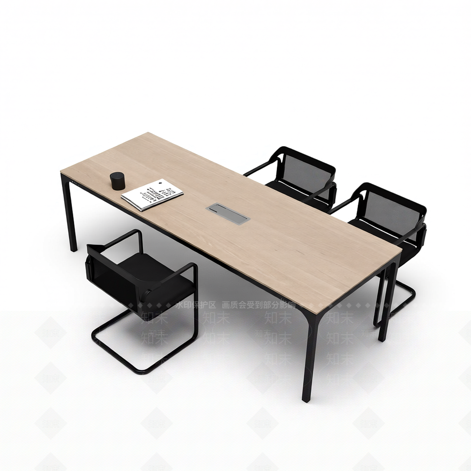 现代简约办公桌椅组合3D模型下载【ID:1206184198】